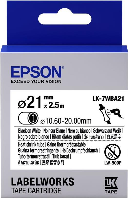 Bild von Epson LabelWorks LK-7WBA21 - Schwarz auf Weiß - Rolle (3,6 cm x 3 m) 1 Rolle(n) Rohr - für LabelWorks LW-1000, LW-300, LW-400, LW-600, LW-700, LW-Z5000, LW-Z5010, LW-Z900