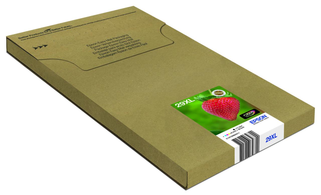 Bild von Epson Original 29XL Tinte Erdbeere, XP-235 XP-332 XP-335 XP-432 XP-435 XP-245 XP-342 XP-345 XP-442 XP-445 XP-247 XP-257 XP-255 XP-352 XP-355 XP-452 XP-455, (Multipack 4-farbig)