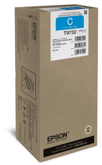Bild von Epson Tinte cyan             192.4ml WF Pro C869R, ''XL'' (C), Druckerpatrone