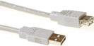 Bild von ACT USB 2.0 extension cable - A Male - A Female 5m USB Kabel Elfenbein (SB2205)