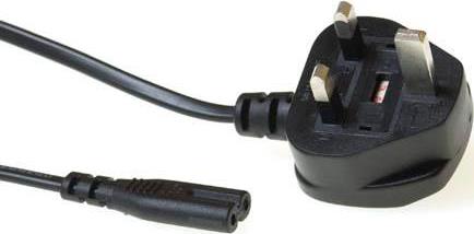 Bild von ACT AK5070 1.8m Netzstecker Typ G C7-Koppler Schwarz Stromkabel (1.80 m), Stromkabel