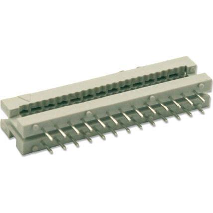 Bild von Speed 16 pole IDC wire to board transition connector. Type: 16 pole Pcb overg konnekt 3,2 sp, Elektronikkabel + Stecker, Grau