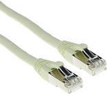 Bild von ACT Ivory 30 meter SFTP CAT6A patch cable snagless with RJ45 connectors. Cat6a s/ftp snagless iv 30.00m (S/FTP, CAT6a, 30 m), Netzwerkkabel
