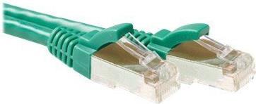 Bild von ACT Green 10 meter SFTP CAT6A patch cable snagless with RJ45 connectors. Cat6a s/ftp snagless gn 10.00m (S/FTP, CAT6a, 10 m), Netzwerkkabel