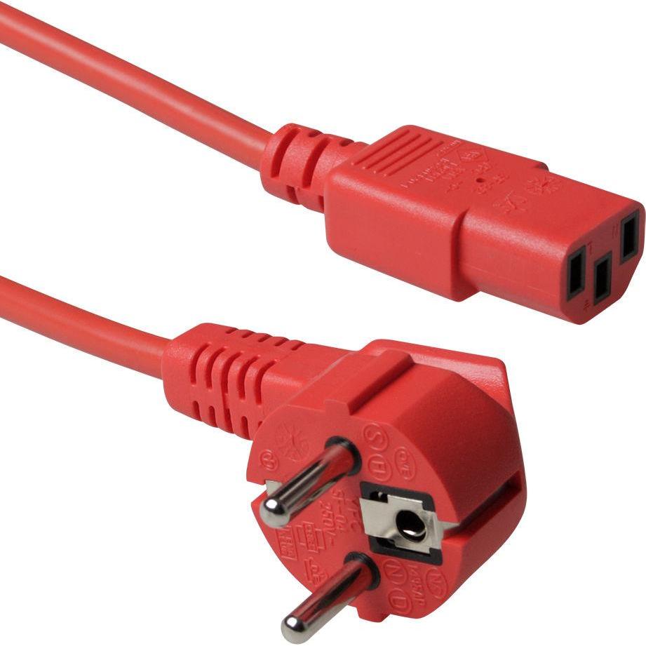 Bild von Advanced Cable Technology Schuko - C13 - 1.2m 1.2m C13-Koppler Rot Stromkabel (AK5129)