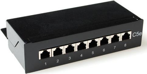 Bild von ACT Surface mounted box shielded 8 ports CAT6A. Type: CAT6A Mountbox c6a 8 prt shielded, Elektronikzubehör + Gehäuse, Schwarz