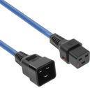 Bild von Iec Lock, Verlängerungskabel, 230V connection cable C19 lockable  - C20 blue 3.00 m (3 m, C19, C20)