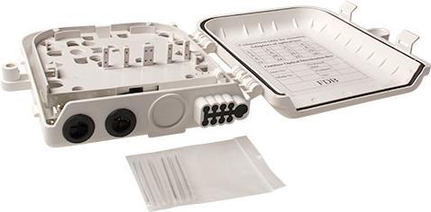 Bild von ACT Fiber mounting box unloaded, 8 ports, Server Zubehör, Weiss