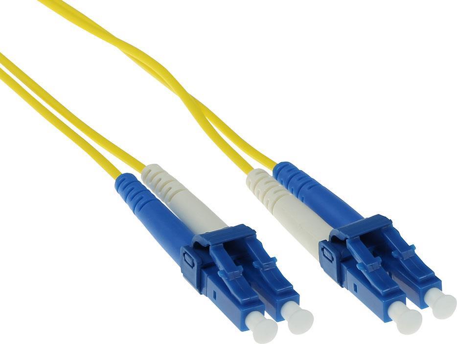 Bild von ACT 12 meter LSZH Singlemode 9/125 OS2 fiber patch cable duplex with LC connectors LC/LC 9/125 DUPLEX 12.00M (RL9912)