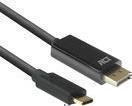 Bild von ACT AC7325 Videokabel-Adapter 2 m USB Typ-C DisplayPort Schwarz (AC7325)