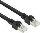 Bild von ACT Black 0.5 meters S/FTPCat.7 Rohkabel PUR flex patch cable snagless with RJ45 connectors (CAT6A compl (S/FTP, CAT7, 0.50 m), Netzwerkkabel