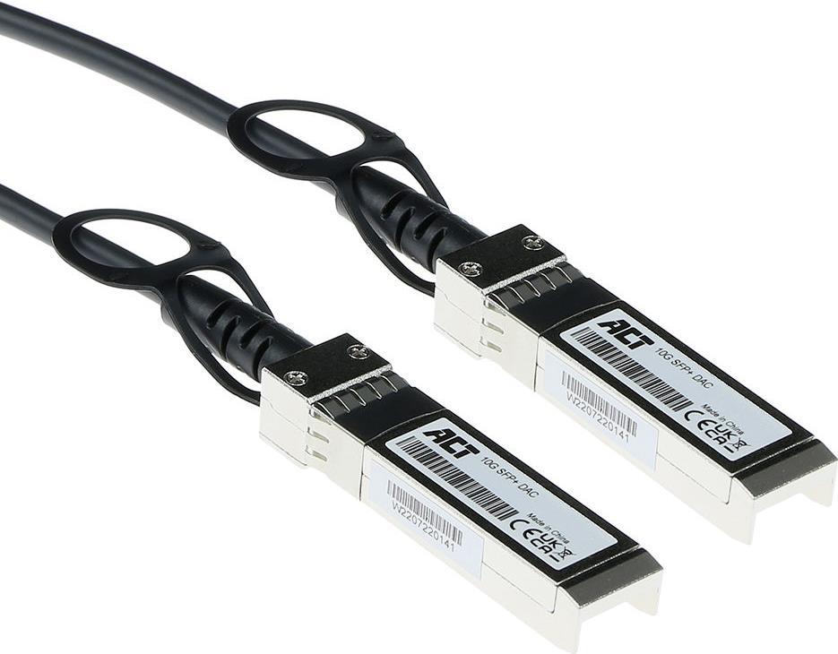 Bild von ACT 5.0m SFP+- SFP+ Passive DAC Twinax cable coded for Generic, Transceiver, Schwarz