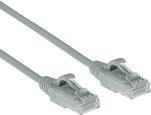 Bild von ACT Grey 0.15 meter LSZH U/UTP CAT6 datacenter slimline patch cable snagless with RJ45 connectors (U/UTP, CAT6, 0.15 m), Netzwerkkabel
