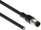 Bild von ACT Industrial 1.50 meters Sensor cable M12A 4-pin male to open end Superflex Xtreme TPE cable, shielded, Elektronikkabel + Stecker, Schwarz