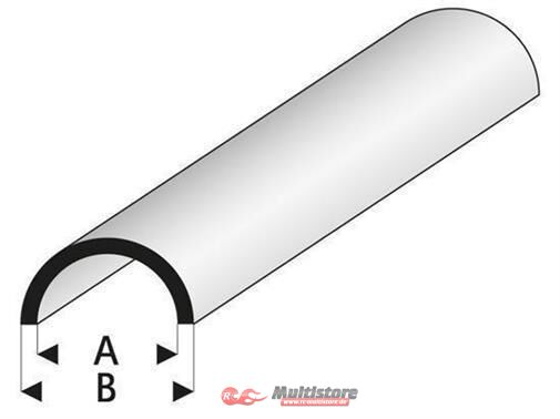 Bild von Krick RABOESCH ASA Rohr halbrund 1,5x3x1000 mm / rb403-52