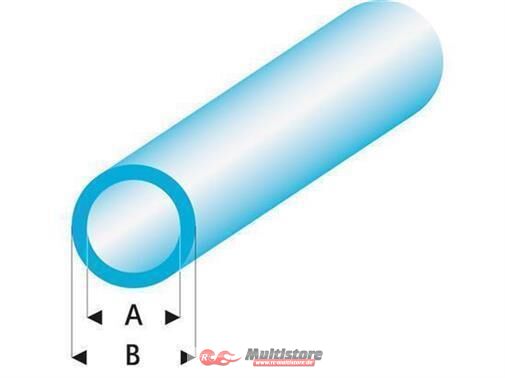 Bild von Krick RABOESCH ASA Rohr transparent blau 4x5x330 mm (5) / rb429-57-3
