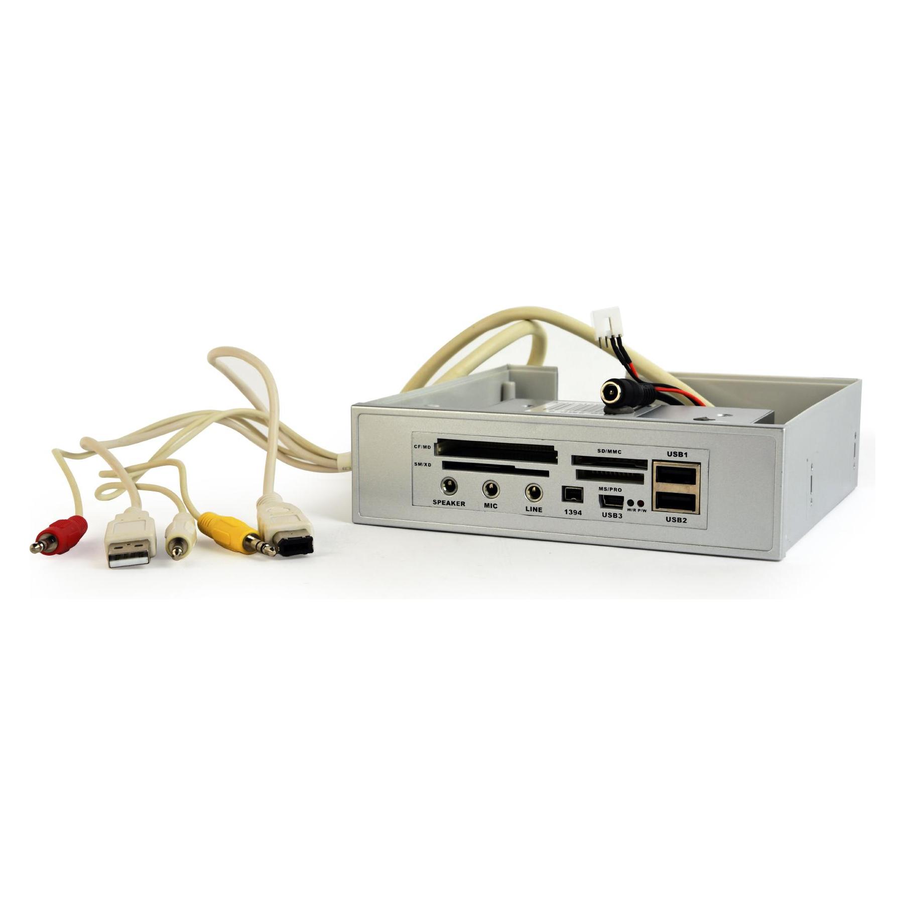 Bild von Gembird UHB-2MP-S (USB 2.0), Speicherkartenlesegerät, Silber