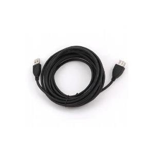 Bild von Gembird 15ft - USB 2.0-A - USB 2.0-A - USB A - USB A - Männlich/weiblich - Gold - Schwarz (CCF-USB2-AMAF-15C)
