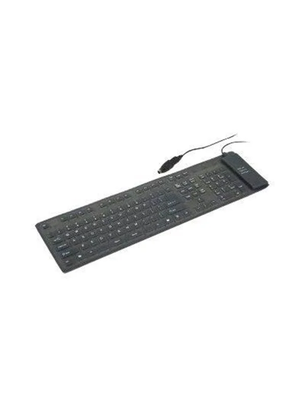 Bild von Gembird FLEXIBLE USB ENG/Juodas KB-109F-B GEMBIRD (US, Kabelgebunden), Tastatur, Schwarz