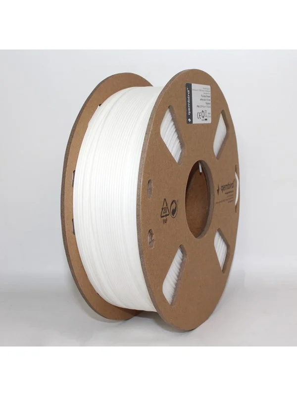 Bild von Gembird Flashforge PLA-PLUS filament, baltas, 1.75 mm, 1kg (PLA+, 1.75 mm, 1203 g, Weiss), 3D Filament, Weiss