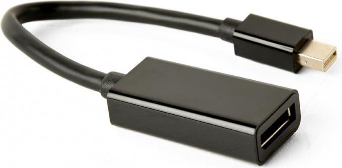 Bild von Gembird A-mDPM-DPF4K-01 0,15 m Mini DisplayPort DisplayPort Schwarz (Mini DP, 15 cm), Data + Video Adapter, Schwarz