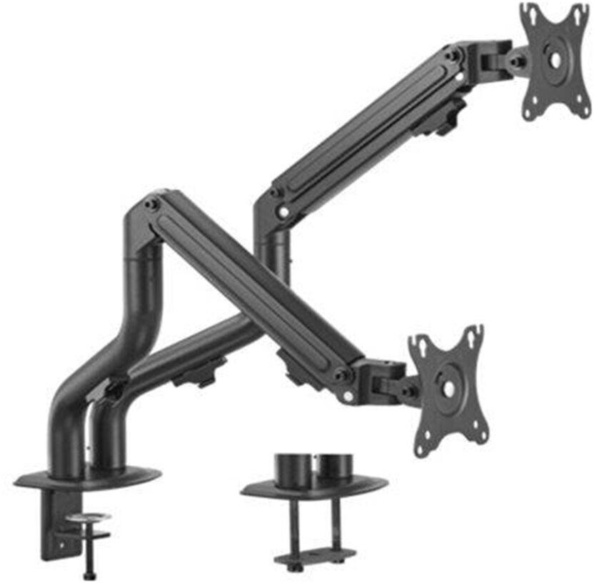 Bild von Gembird Verstellbare Schreibtischhalterung mit Montagearm für 2 Bildschirme (neigbar) 17†-32† bis zu 8 kg. Marke: