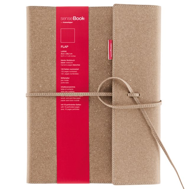 Bild von Alpen Aquarellpapier Flap L blanko: Hochwertiges Notizbuch mit leeren Seiten