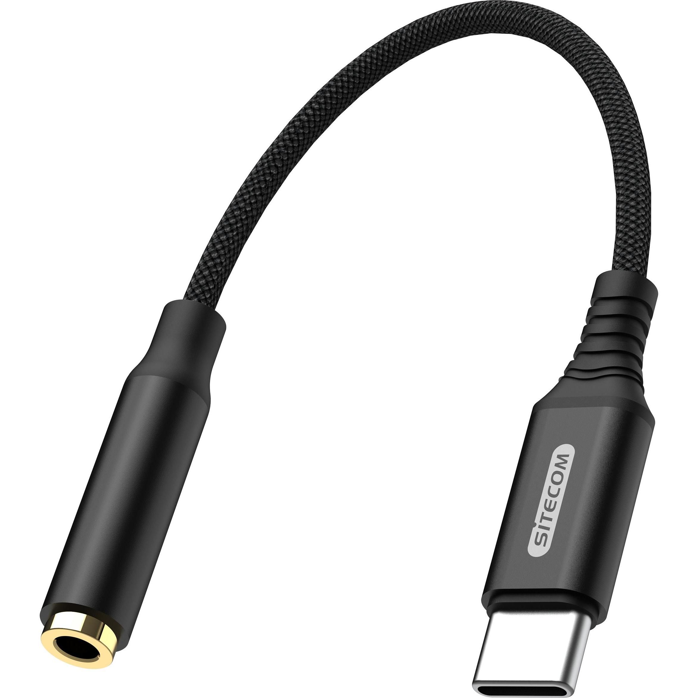 Bild von Sitecom AD-1009 USB-C zu Jack Adapter (USB Typ C, 3.5mm Klinke), Mobilgerät Adapter