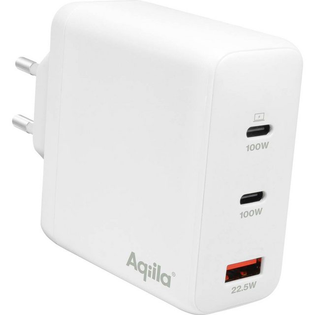 Bild von Aqiila Chargebird W4 - GaN Wall charger, 120W PD - White (120 W), USB Ladegerät, Weiss