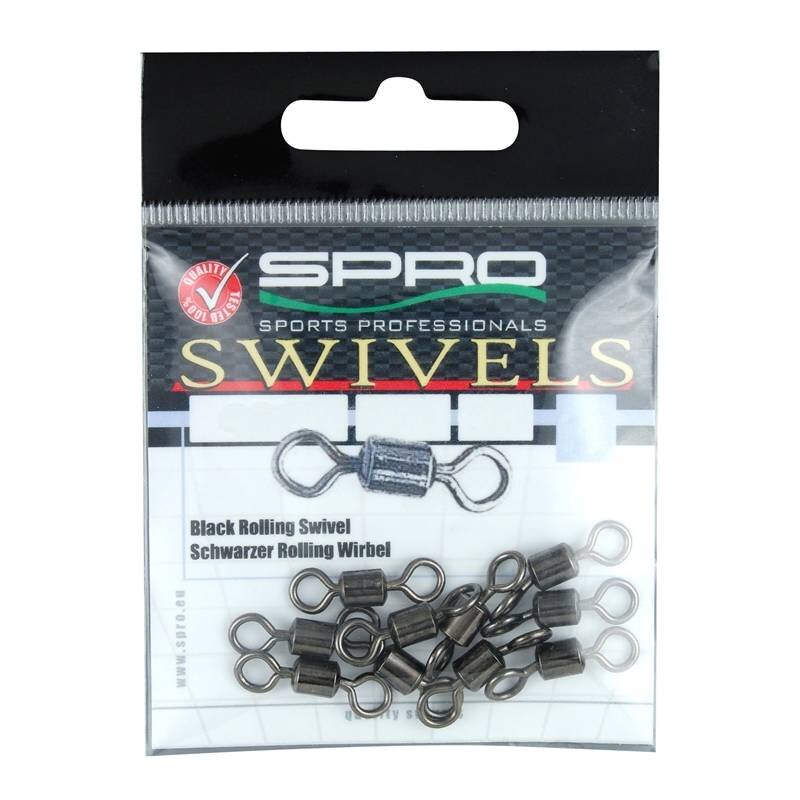 Bild von SPRO Rolling Sivel Gr.1 45kg Matt Schwarz 10Stk.