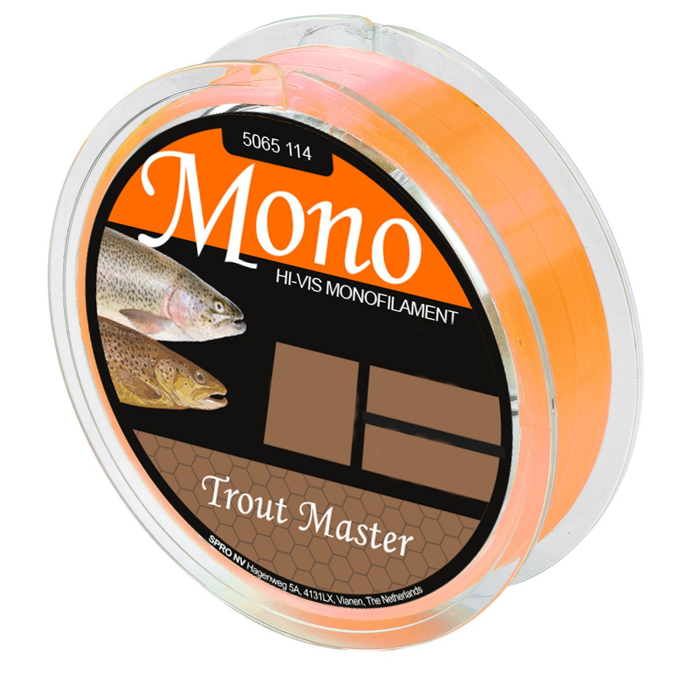 Bild von SPRO Angelschnur Trout Master Hi-Vis Mono Orange - 200m Forellenschnur, 0.18 m Länge, 0.18 mm Fadendurchmesser, (200-St)