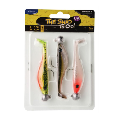 Bild von SPRO Iris Shad to Go UV Set - Gummifisch für Barsch und Zander