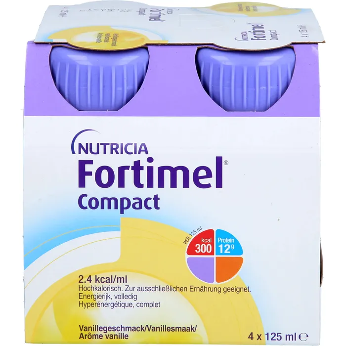 Bild von Fortimel Compact 2.4 Vanillegeschmack 4x125 ml Flüssigkeit - Sonderernährung