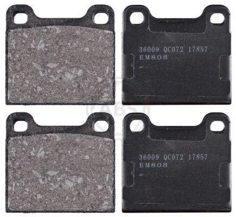 Bild von A.B.S. Bremsbelagsatz, Scheibenbremse vorne rechts links  für ALFA ROMEO VW BEDFORD TALBOT AUDI MERCEDES-BENZ SAAB PORSCHE VOLVO OPEL BMW MASERATI VAU