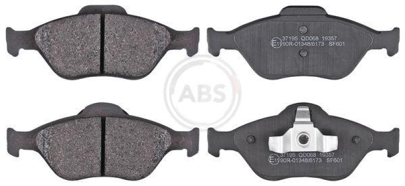 Bild von A.B.S. 37195 Bremsbelagsatz Bremsbeläge, Bremsklötze, Bremssteine ohne integrierten Verschleißsensor FORD: FIESTA 5, StreetKA Convertible