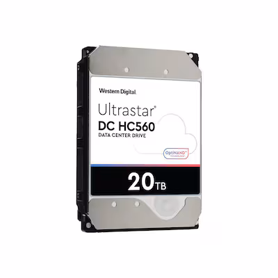 Bild von Western Digital Ultrastar DC HC560 20TB - 7200rpm SATA 6Gb/s 512MB 3.5 Zoll