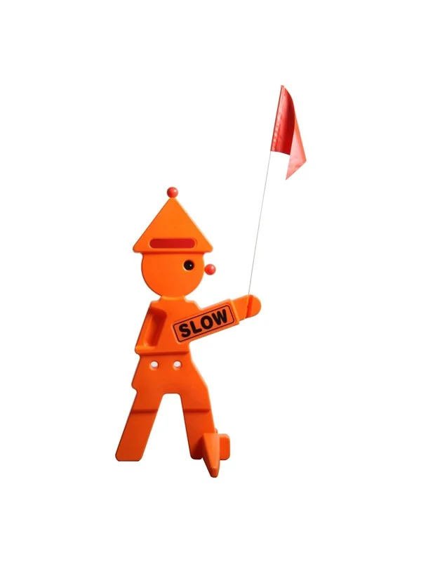 Bild von Warnfigur LEO Warnaufsteller orange