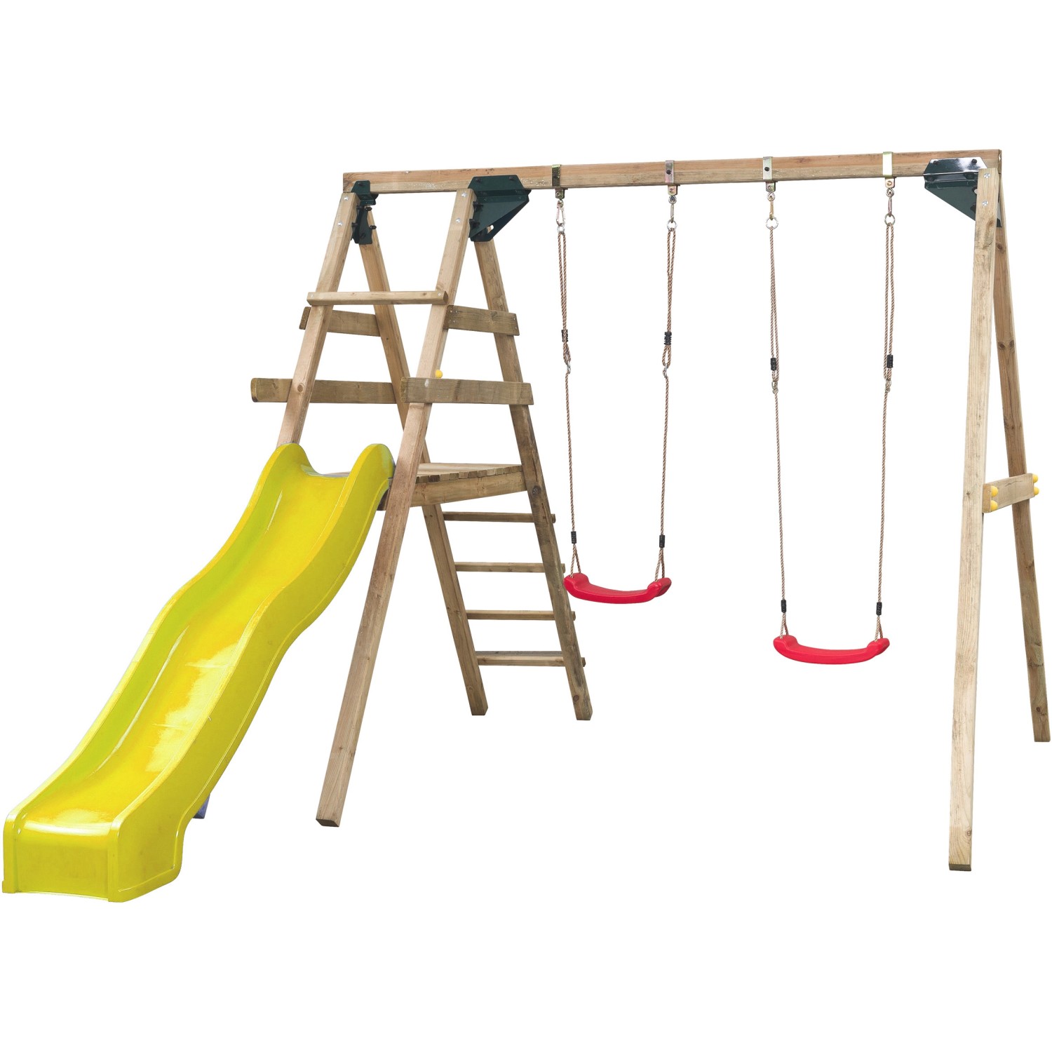 Bild von SwingKing Doppelschaukel Celina Gelb 330 cm x 280 cm x 245 cm