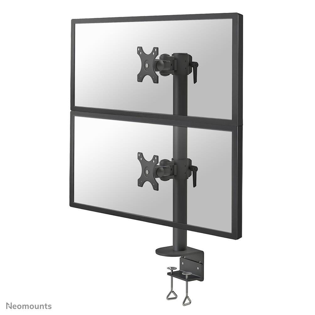 Bild von Neomounts by Newstar FPMA-D960DVPLUS - Befestigungskit - für 2 LCD-Displays - Schwarz - Bildschirmgröße: 43.2-124.5 cm (17-49) - Klemmmontage, Tischmontage (B-Ware)