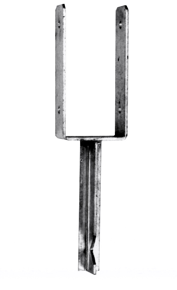 Bild von U-Pfostenträger mit T-Steindolle 91mm
