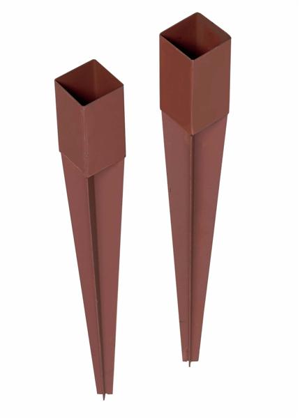 Bild von Einschlagbodenhülsen beschichtet 91x91x900mm