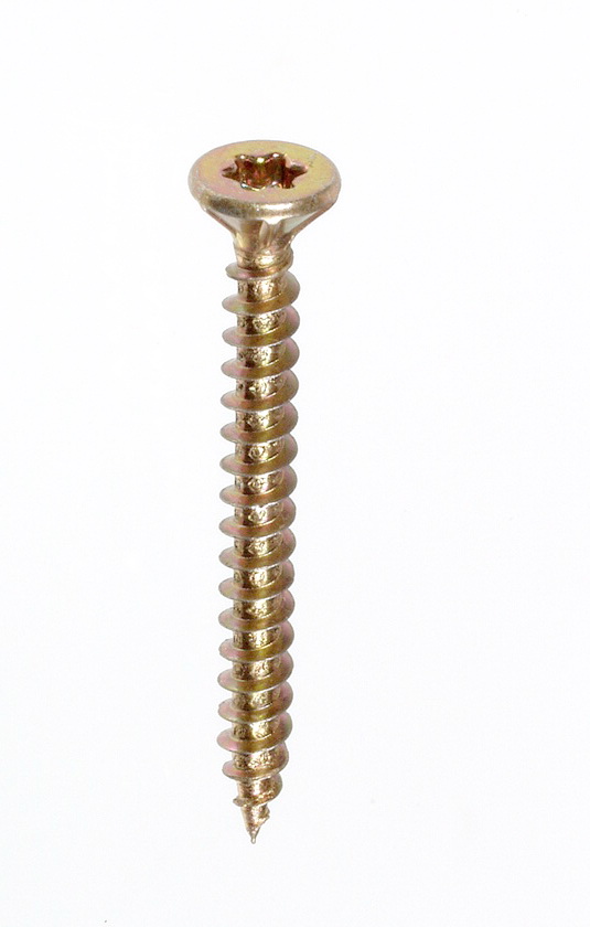 Bild von Spanplattenschrauben Torx gelb verzinkt 6.0x140mm