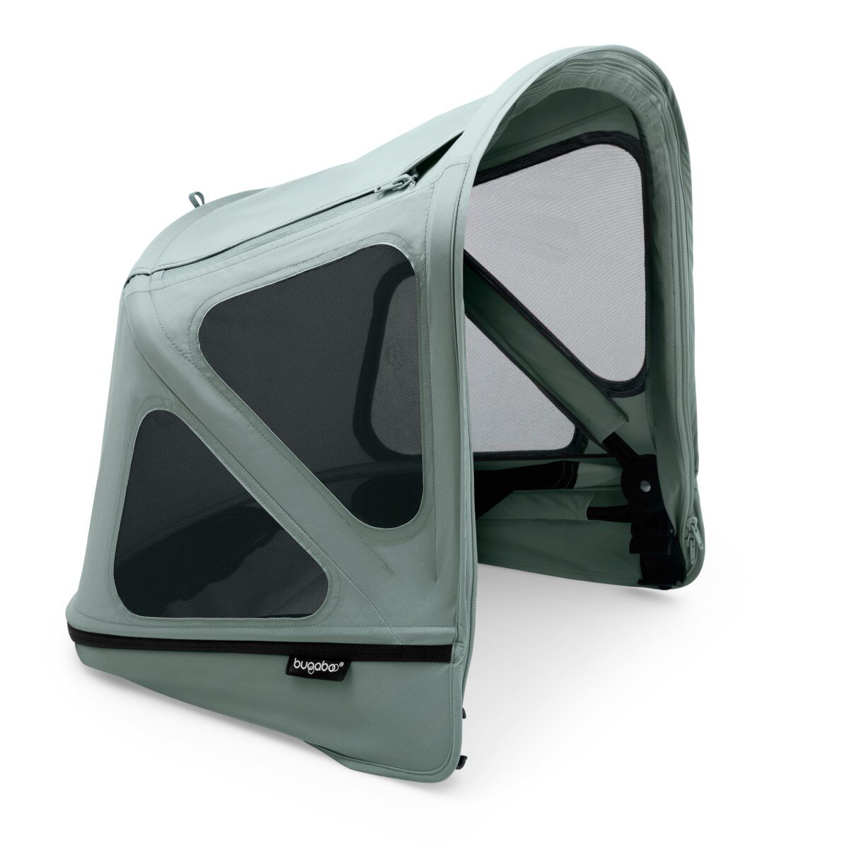 Bild von Bugaboo Donkey Sonnendach mit Lüftungsfenstern, ausziehbar für zusätzlichen und optimalen Sonnenschutz, wasserabweisend, kompatibel mit allen Bugaboo Donkey Kinderwagen, Pine Green