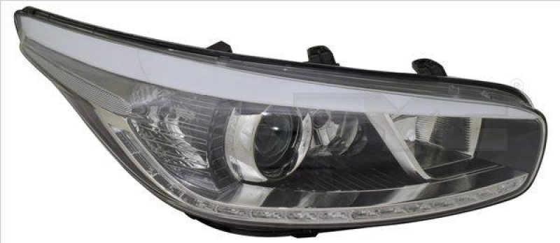 Bild von TYC 20-14859-06-2 Scheinwerfer Hauptscheinwerfer, Frontscheinwerfer rechts H7/H7/H7, LED mit Tagfahrlicht, mit Kurvenlicht für Rechtsverkehr mit LED