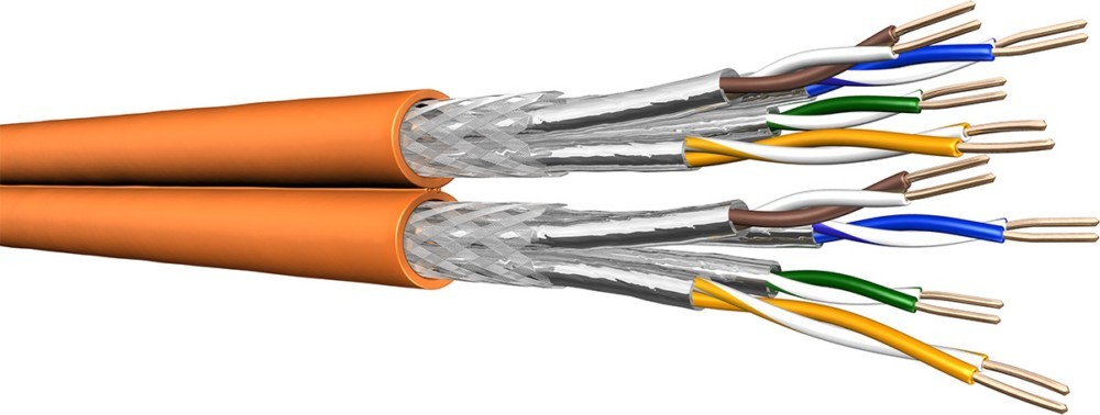 Bild von 500 Mtr. Draka Comteq (DNT) TN-7000-2 Kat.7 orange 60064585-Cca-T500