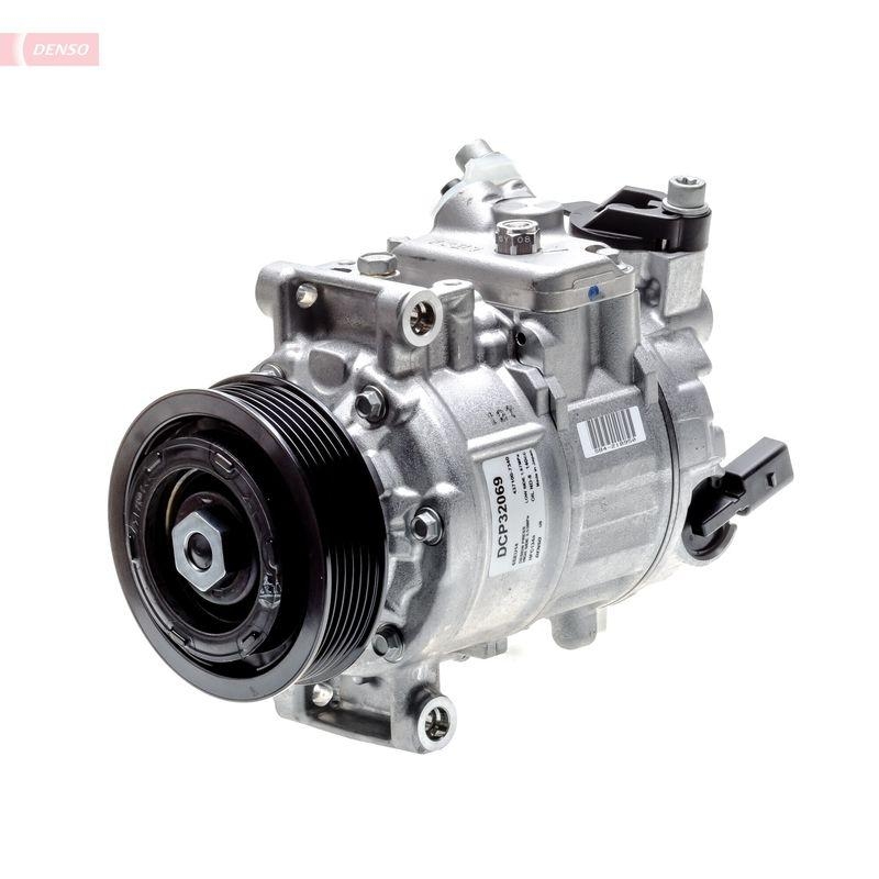 Bild von DENSO DCP32069 Kompressor Klimakompressor, Klimaanlage Kompressor, Kompressor, Klimaanlage 6SEU14C PAG 46 R134a VOLKSWAGEN: Transporter 5 Bus