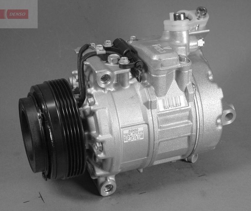 Bild von DENSO DCP05016 Kompressor Klimakompressor, Klimaanlage Kompressor, Kompressor, Klimaanlage 7SBU16C 12 PAG 46 R134a mit Magnetkupplung BMW: 5 Touring