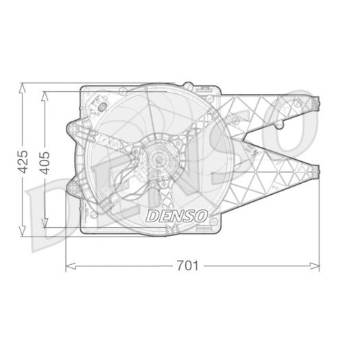 Bild von DENSO Lüfter DER37003 für DACIA Fahrzeuge
