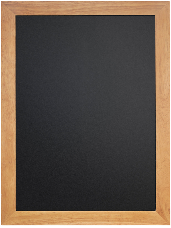 Bild von Securit Kreidetafel UNIVERSAL, mit Holzrahmen, teak
