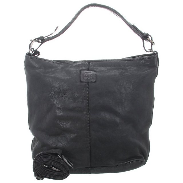 Bild von Shopper Leder 36x31cm "Tess" schwarz Bear Design CL32851-black